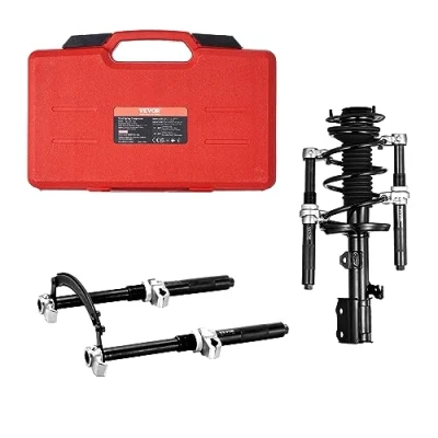 Image of VEVOR Coil Spring Compressor Tool, 2 pcs Heavy Duty Macpherson Strut Set, 2646 lbs with Safety Bracket and Carrying Case, for Car Truck ATV UTV