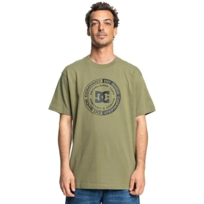 Image of DC Shoes Print Tshirt, Men&#039;s, Size: XXL, Deep lichen green