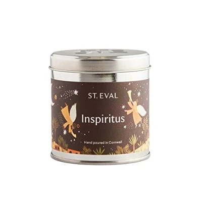 Image of St Eval Christmas Inspiritus Scented Tin Candle Wax Home Decor &amp; Office Nutmeg, Cinnamon Clove Fragrance Gift