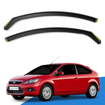 Image of EdgeVisors Wind Deflectors Set Fits: Ford Focus MK2/ST RS 2004 2011 3 Door Hatchback 2pc