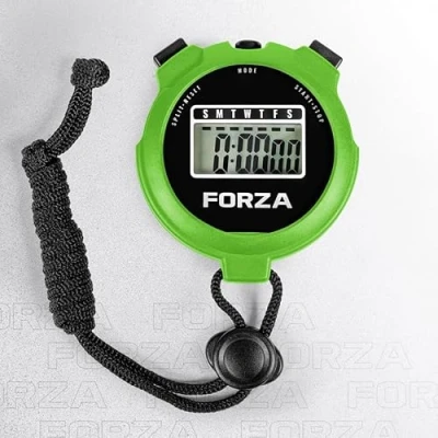 Image of FORZA Stopwatch Multi Functional Sports Timer for Coaches, Athletes and Schools with Water Resistant, Easy to Read Display Choose Your Colour! (Green, Pack of 5)