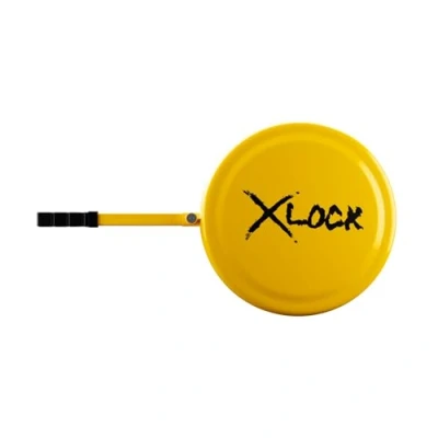 Image of Streetwize [Heavy Duty] Full Face Round X Locker Steering Wheel Cover, Anti Theft Visual Deterrent Car Protection Safety Security Lock Bright Yellow 39cm Diameter (SWUXSL2)