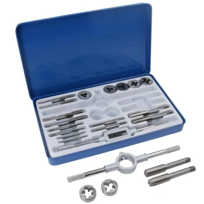 Image of Whitworth Tap and Die Set BSW British Standard 23pc Rethreading Thread Repair