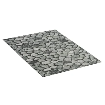 Image of WENKO Sassi Soft Foam Mat, Non Slip Floor Versatile Use as Easy Care Shower Mat &amp; Dirt Repellent Kitchen Hygienic, Breathable, Can Be Cut To Size,