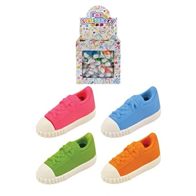 Image of Henbrandt 4 x Trainer Shoe Erasers 3D Novelty Rubber Set for Sports Party Bag Fillers Lucky Dip Class Gifts Stationery Supplies Kids Boys and Girls