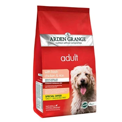 Image of Arden Grange Adult Dog Food Chicken &amp; Rice 14 kg Extra Fill