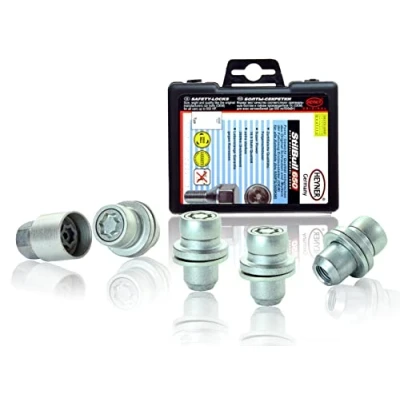 Image of Fits Land Rover Defender (L663) 2019 On Heyner Locking Wheel Nuts Set 4 Car Security Locks 863/5 RR M14x1.5