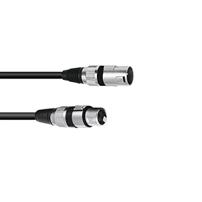 Image of Omnitronic XLR cable, 3 pin, 0.2 m, black