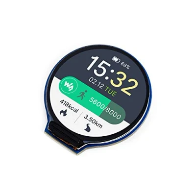 Image of Waveshare 1.28 inch Round LCD Display for Raspberry Pi/Jetson Nano/Arduino, 240x240 IPS Screen 65K RGB Colors Monitor, Using SPI Bus, Embedded GC9A01 Driver