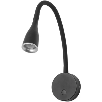 Image of Crobat LED Wall Reading Light Black 450lm 3000K