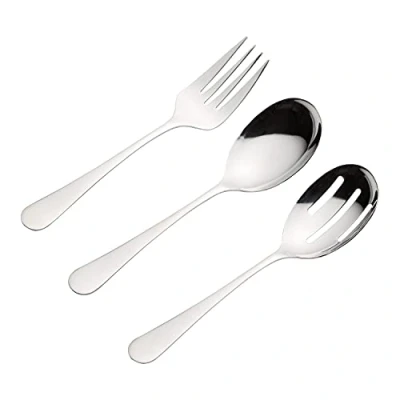 Image of Viners Select 3 Piece 18/0 Silver Stainless Steel Serving Utensils Gift Box