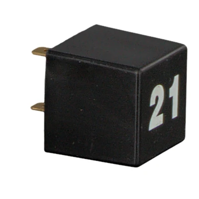 Image of 01226932, 01226934, 01226935, 1226932, 1226934 Indicator Relay FEBI BILSTEIN 11574 12V 21W Electronic black PORSCHE: 924 Coupe, VOLKSWAGEN: GOLF 2