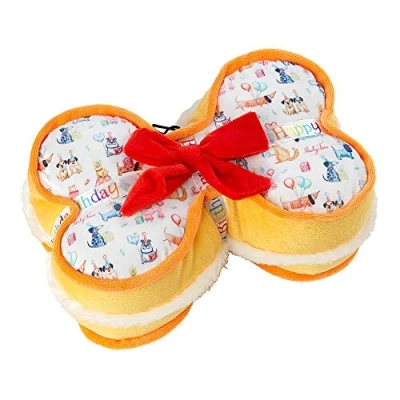 Image of House of Paws Plush Bone Shaped Birthday Present Dog Toy