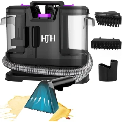 Image of Carpet Cleaner &amp; Spot Cleaner, Handheld Machines Upholstery Clean Up Spills Pet Messes from Carpets, Sofa, Stairs, Car Seats