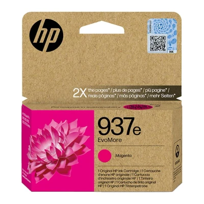 Image of HP EvoMore 937e Original Ink Cartridge, Magenta