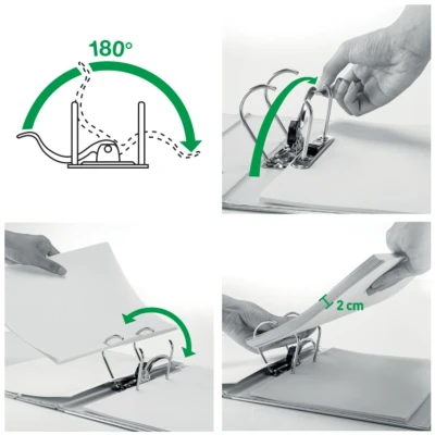 Image of Leitz Standard Lever Arch File 80mm Spine A4 [Pack 10] 1080 95