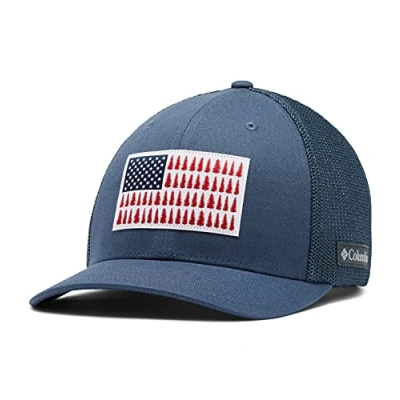 Image of Columbia Mesh Tree Flag Ball Cap, Dark Mountain, Small/Medium