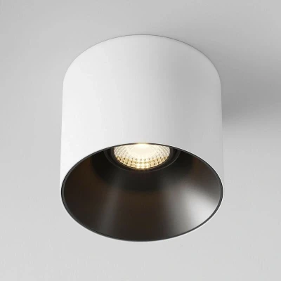 Image of Maytoni Alfa LED Dimmable Surface Mounted Downlight White, Black, 2000lm, 3000K