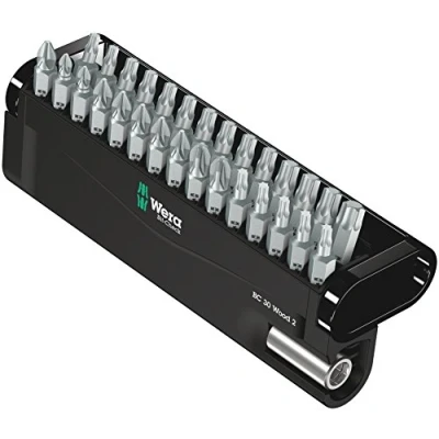 Image of Wera bit Check 30 Wood 2 General set for drill/drivers, applications, PZ,PH,TX piece, 05057432001