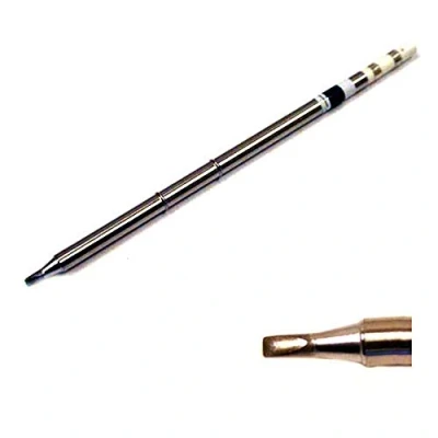 Image of Hakko T15 D24 Soldering Iron Tip Chisel Shape 2.4mm x 4mm 10mm for FM 2027 / 2028