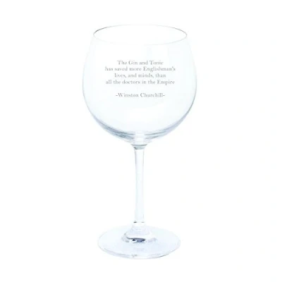 Image of Dartington Winston Churchill Gin and Tonic Quote Wine &amp; Bar Copa Glass