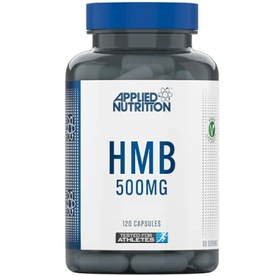 Image of Applied Nutrition HMB Supplement 500mg Capsules, Metabolite of Leucine, for Muscle Growth &amp; Repair (120 Capsules 60 Servings)