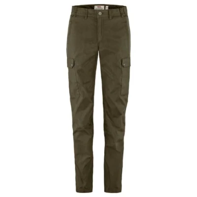 Image of Fjallraven 84775 633 Stina Trousers W Pants Women&#039;s Dark Olive Size 36/R