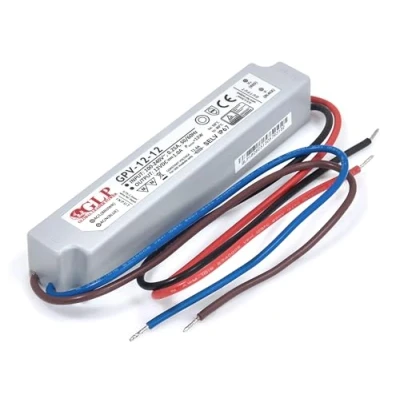 Image of 12W 12Vdc LED Power Supply, GPV 12 12, IP67, 5 Years Warranty, TÜV Certificate