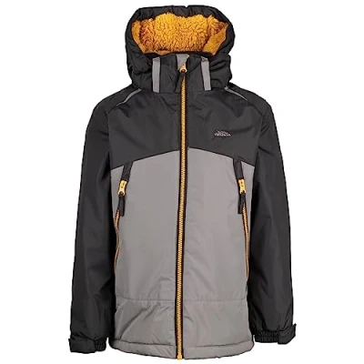 Image of Trespass Boys Waterproof Jacket Windproof Hood Coat Discover