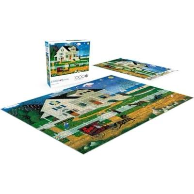 Image of Buffalo Games Charles Wysocki Pickwick Cottage 1000 Piece Jigsaw Puzzle for Adults Challenging Perfect Game Nights Finished Size 26.75 x 19.75