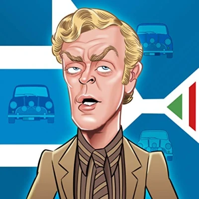 Image of Michael Caine Birthday Greeting Sound Card Blank Inside Really Wild Cards RWSN038