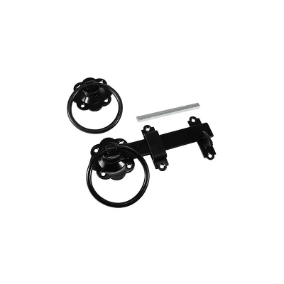 Image of Timco Ring Gate Latch Plain Black (Size 6&quot; 1 Each)