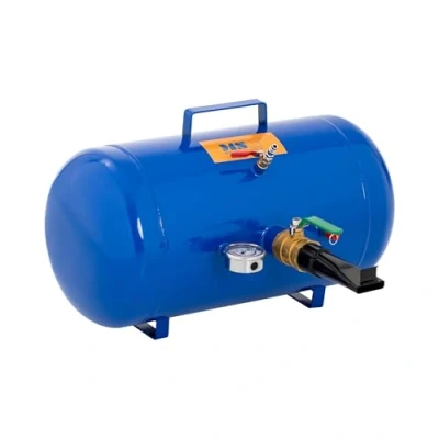 Image of MSW Tyre Bead Seater Air Tire Blaster Automotive 38.5L 6 8 bar TY 2 (Powder Coated Iron, Max. Filling Pressure 10bar, Safety Valve, Gauge)