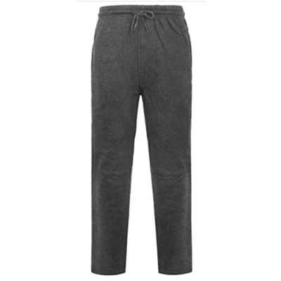Image of celebmodelook Mens Jogging Sweat Pants Brushed Fleece Elasticated Waist Bottoms with Open Hem Cuffs Gym Active Sports MS10 (Charcoal Grey, M)