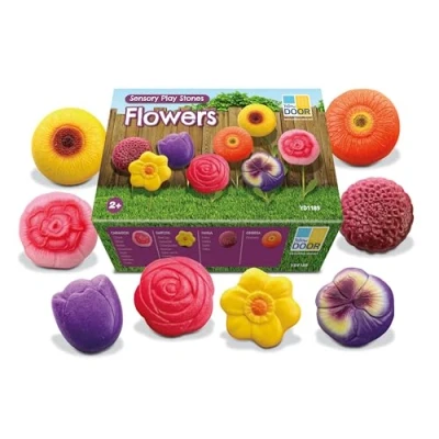 Image of Sensory Play Stones Flowers