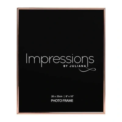 Image of 8&quot; x 10&quot; Copper Plated Photo Frame Oblong Thin