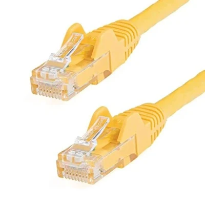 Image of StarTech.com 3m CAT6 Ethernet Cable Yellow CAT 6 Gigabit Wire 650MHz 100W PoE++ RJ45 UTP Category Network/Patch Cord Snagless w/Strain Relief Fluke Tested UL/TIA Certified (N6PATC3MYL)
