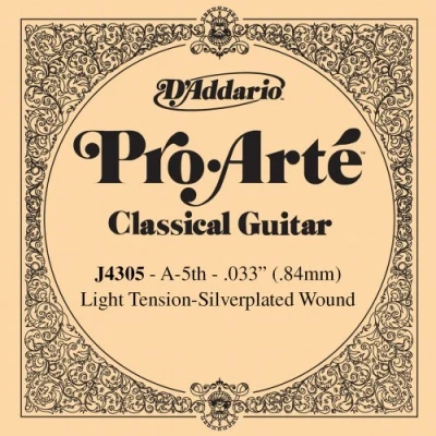 Image of D&#039;Addario Pro Arte Nylon Light Tension Single Fifth String for Classical Guitar
