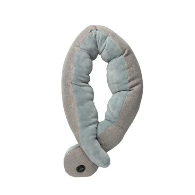 Image of Wellbeing Vibrating Neck Massager Unisex Soft Fabric Covered Firm Massaging Aid
