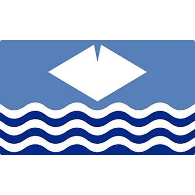 Image of Landing Designs 2 x ISLE OF WIGHT EMBLEM STICKERS