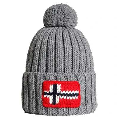 Image of Napapijri Semiury 5 Beanie Medium Grey Melange