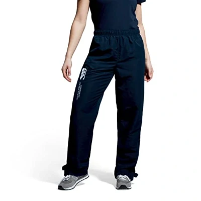 Image of Canterbury Women&#039;s Open Hem Stadium Pants Tracksuit/Lounge Jogging Bottoms Durable Full Leg Size Zip, Navy, 8