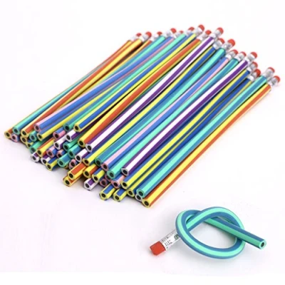 Image of 30 Nice Style Soft Flexible Bendy Pencils Magic Bend Kids School Fun Equipment
