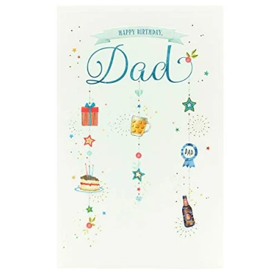 Image of UK Greetings Birthday Card for Dad Sweet Design, Multi, 137mm x 210mm
