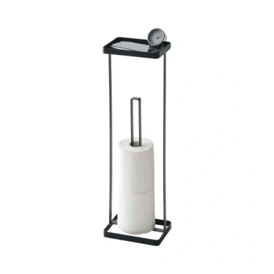 Image of Yamazaki Toilet Paper Holder, Alloy Steel, Black, One Size