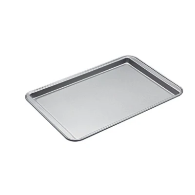 Image of KitchenCraft Extra large baking tray with non stick coating, 43 x 28 1.5 cm, silver
