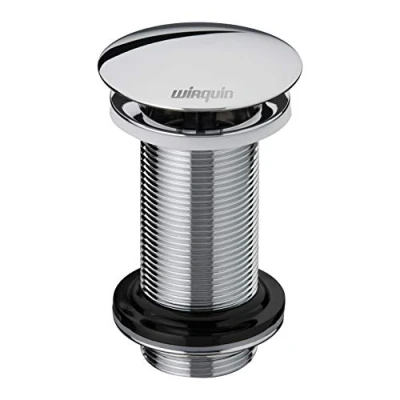 Image of Wirquin 30723425 Designer Basin Plug Without Overflow, Chrome