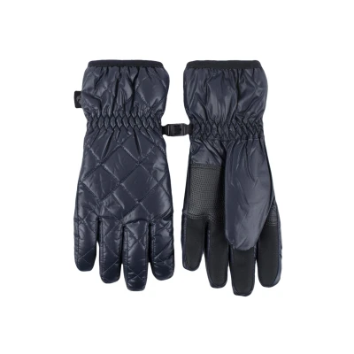 Image of Women&#039;s 1 Pair SOCKSHOP Heat Holders Bryce Quilted Gloves Black M/L