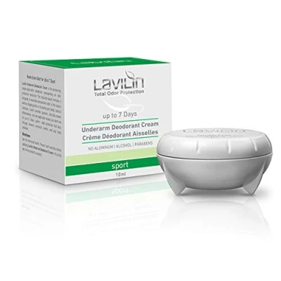 Image of LAVILIN Underarm Sports Deodorant Cream Up to 7 Days Protection The Different Way Prevent Unpleasant Odors for Men and Women Alcohol, Paraben Aluminum Free Cruelty