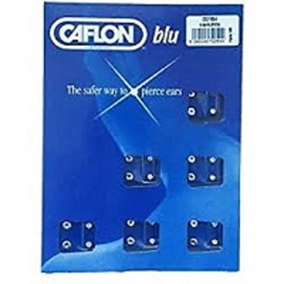 Image of Caflon Blu White Stainless April Birthstone Studs, 0.07 kg